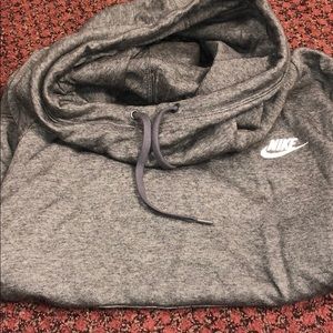 grey nike turtle hoodie